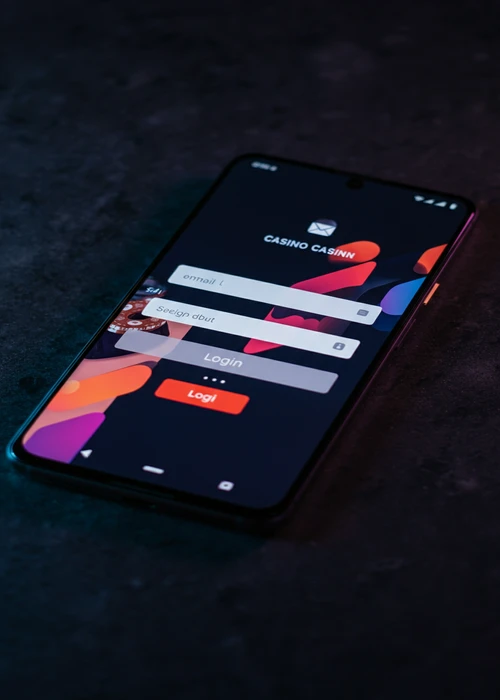 Goldwin Casino secure mobile login interface with user credentials and personalized game selection